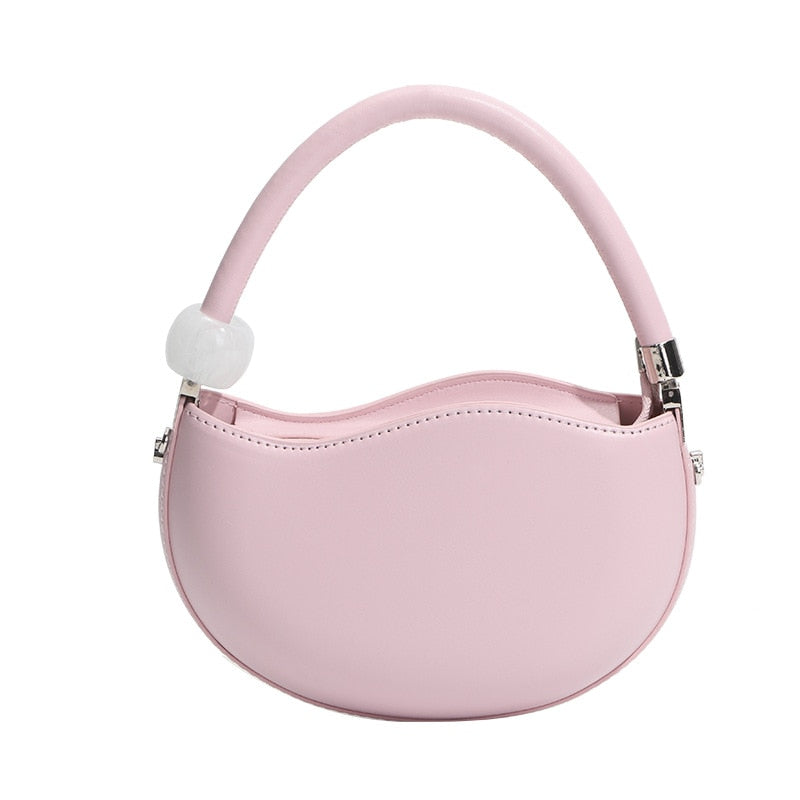 Gentle and Sweet New Cute Small Solid Color Handbag