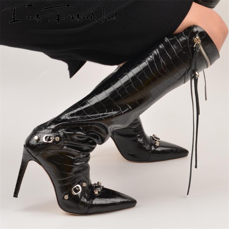 Spike High Heel Rivet Punk Motorcycle Botas