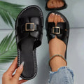 Open Toe Flats Sandals - DaisyDrop 