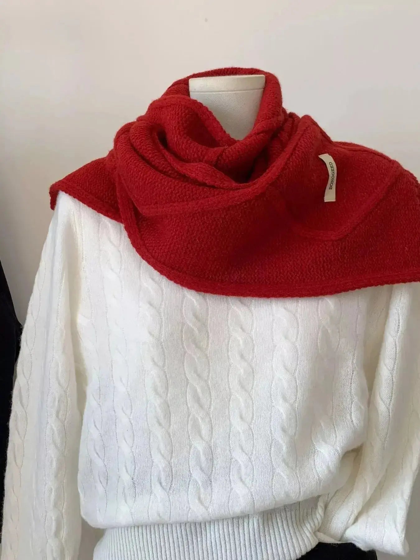 Solid Color Knitted Winter Scarf - DaisyDrop 