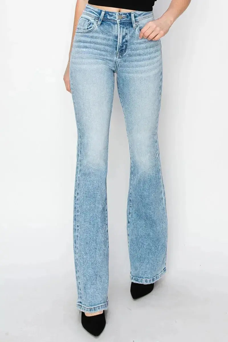 RISEN High Rise Bootcut Jeans - DaisyDrop 