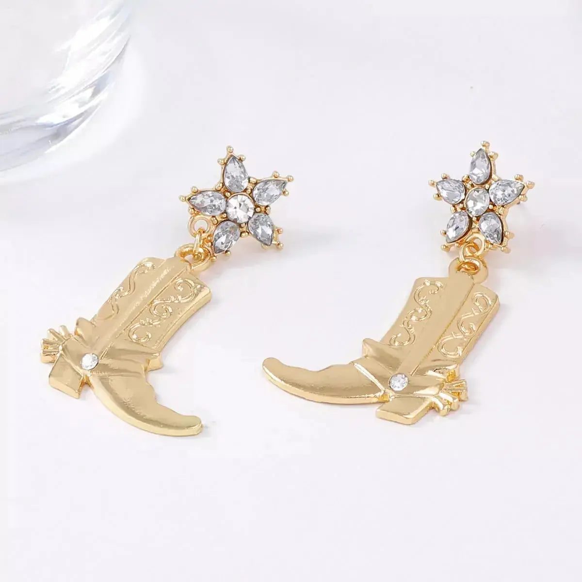 Western Style Boot Dangle Earrings - DaisyDrop 