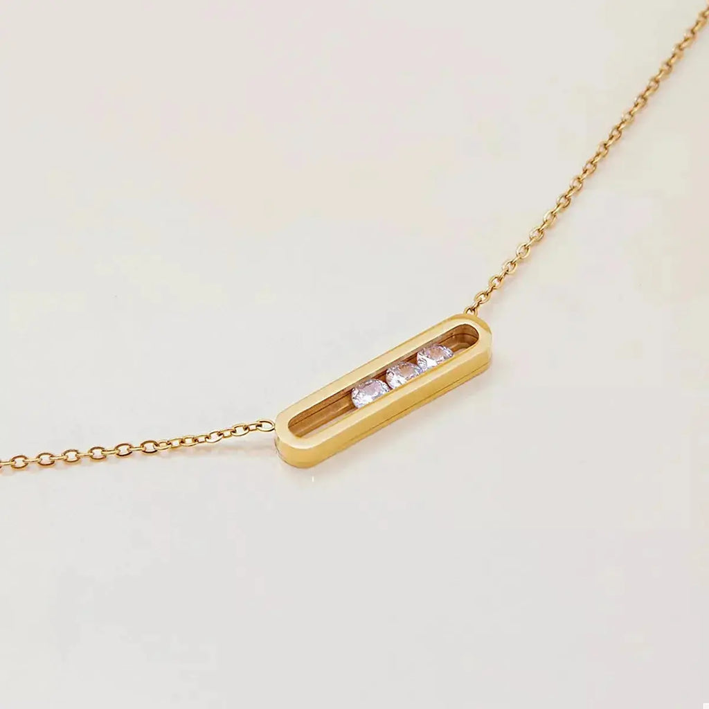 18K Gold-Plated Pendant Necklace - DaisyDrop 