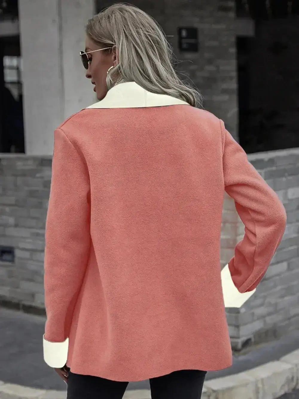 Open Front Long Sleeve Jacket - DaisyDrop 