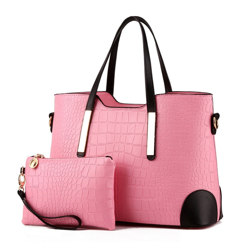 Crocodile Pattern Composite HandBag