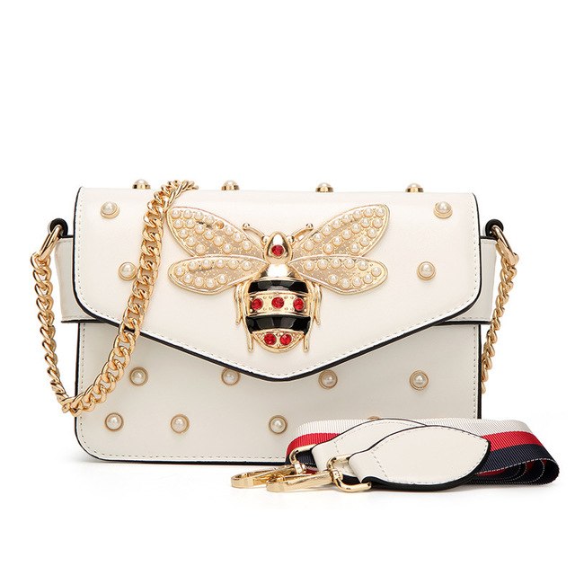 Luxury Women Bags Designer Vintage Small Little Bee Flap Bag