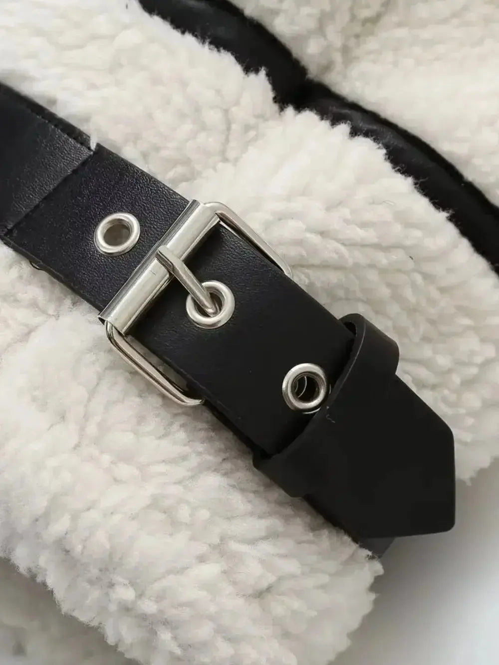 Zip Up Long Sleeve Sherpa Jacket - DaisyDrop 