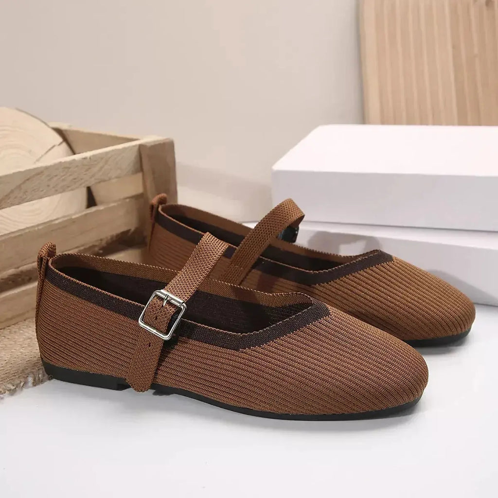 Round Toe Mesh Slip-Ons - DaisyDrop 