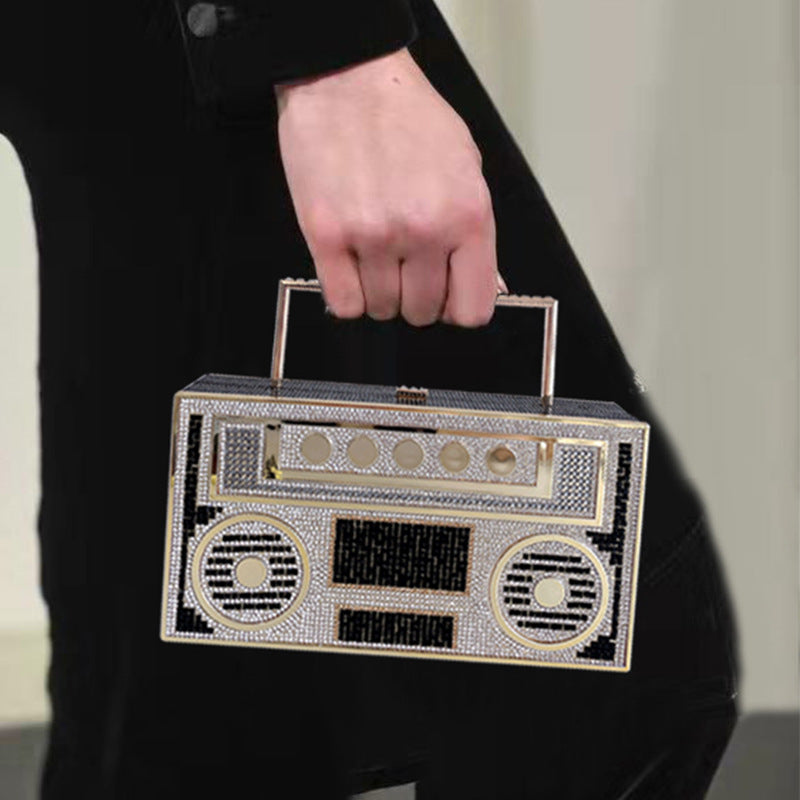 Color Diamonds Radio Evening Clutch Bag