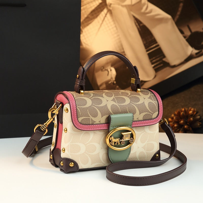 Mini Leather Small Square Bag for Women