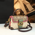 Mini Leather Small Square Bag for Women