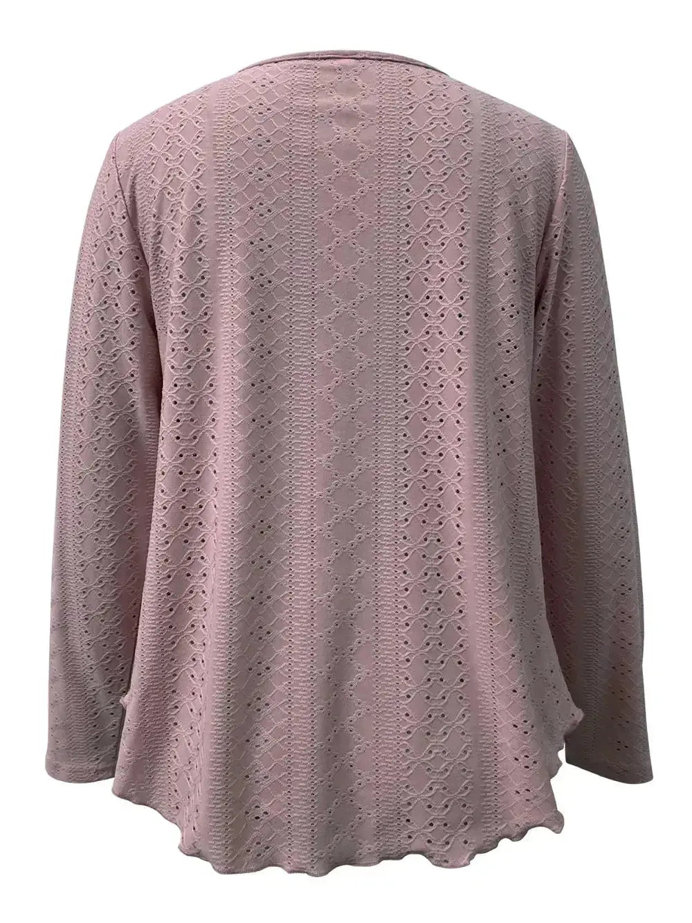 Eyelet Long Sleeve Blouse - DaisyDrop 