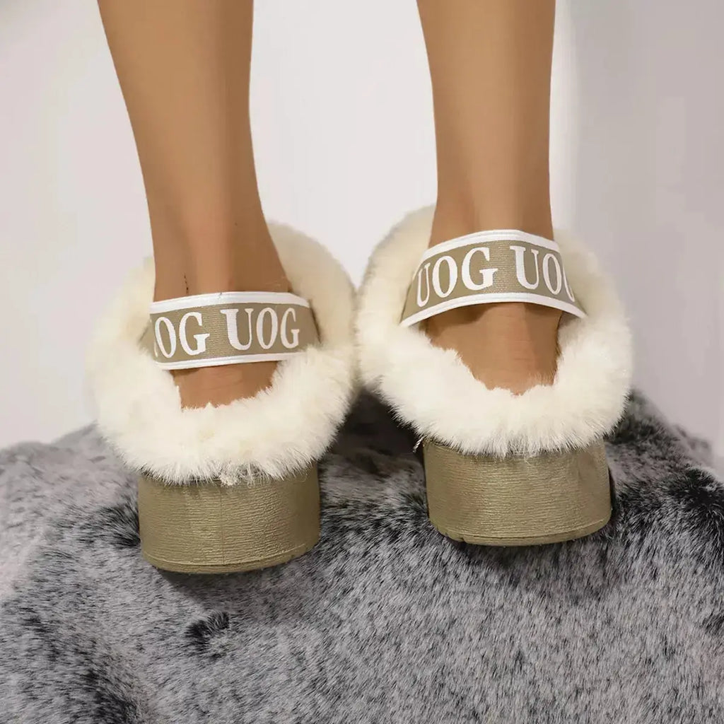 Round Toe Platform Ankle Boots - DaisyDrop 