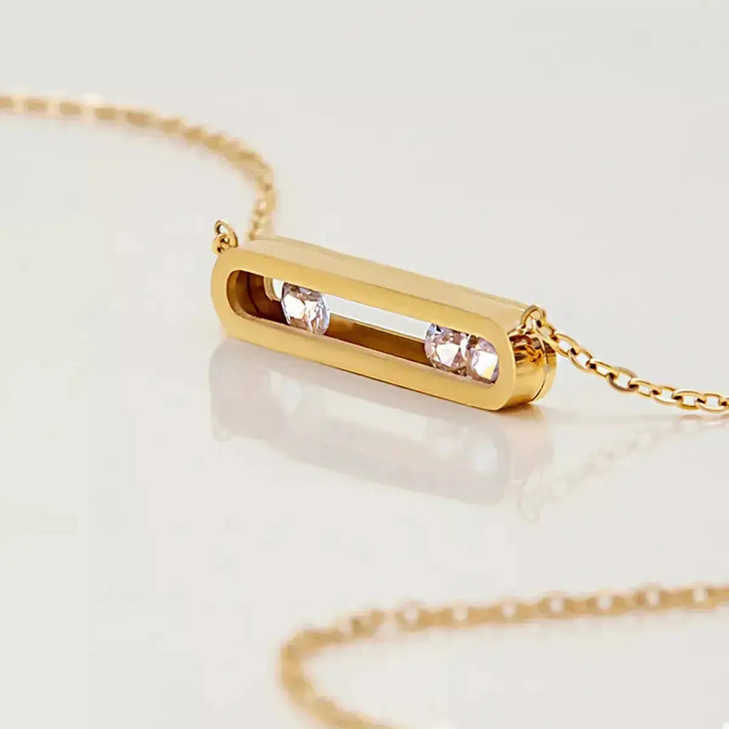 18K Gold-Plated Pendant Necklace - DaisyDrop 