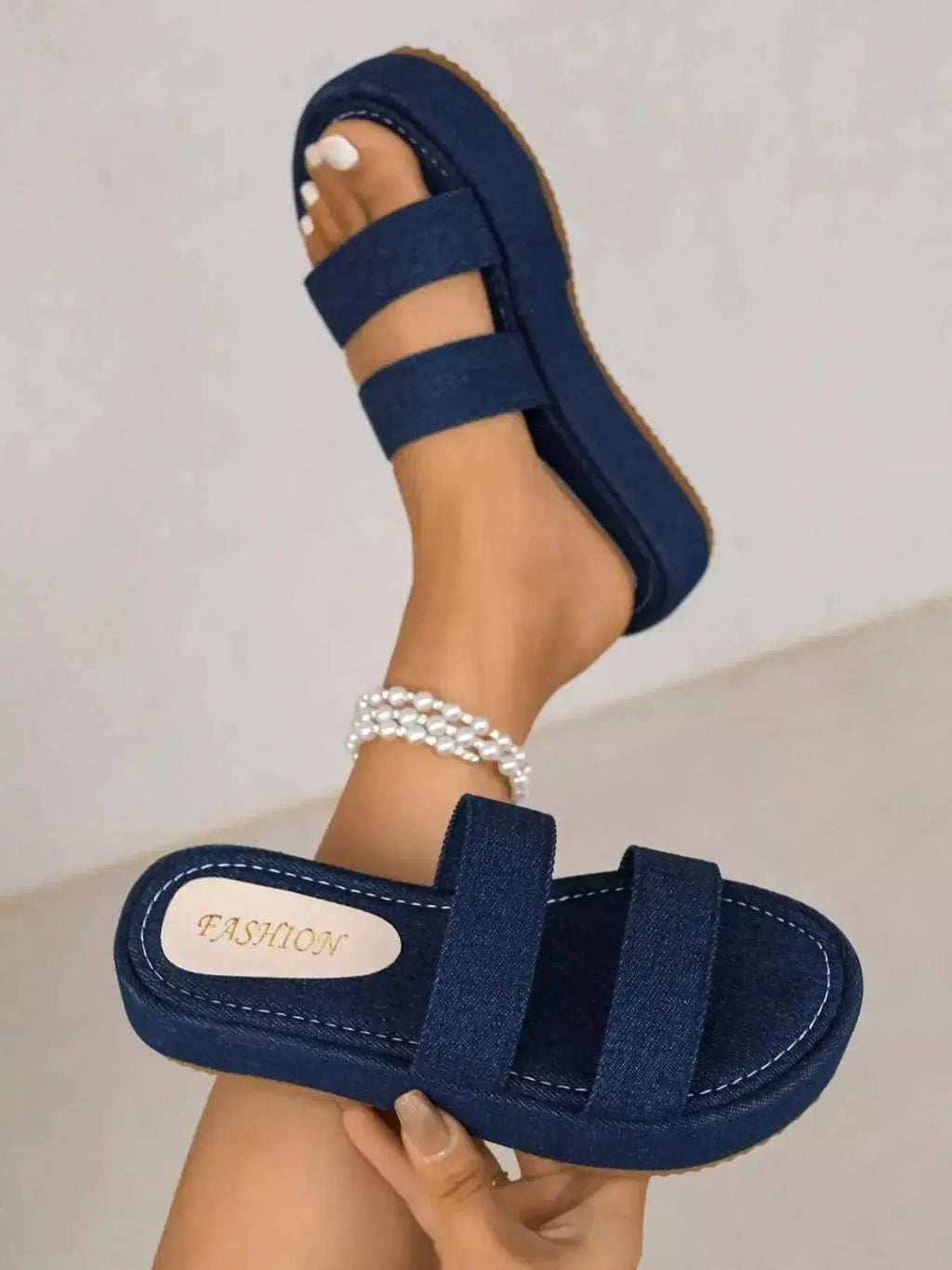 Open Toe Platform Sandals - DaisyDrop 