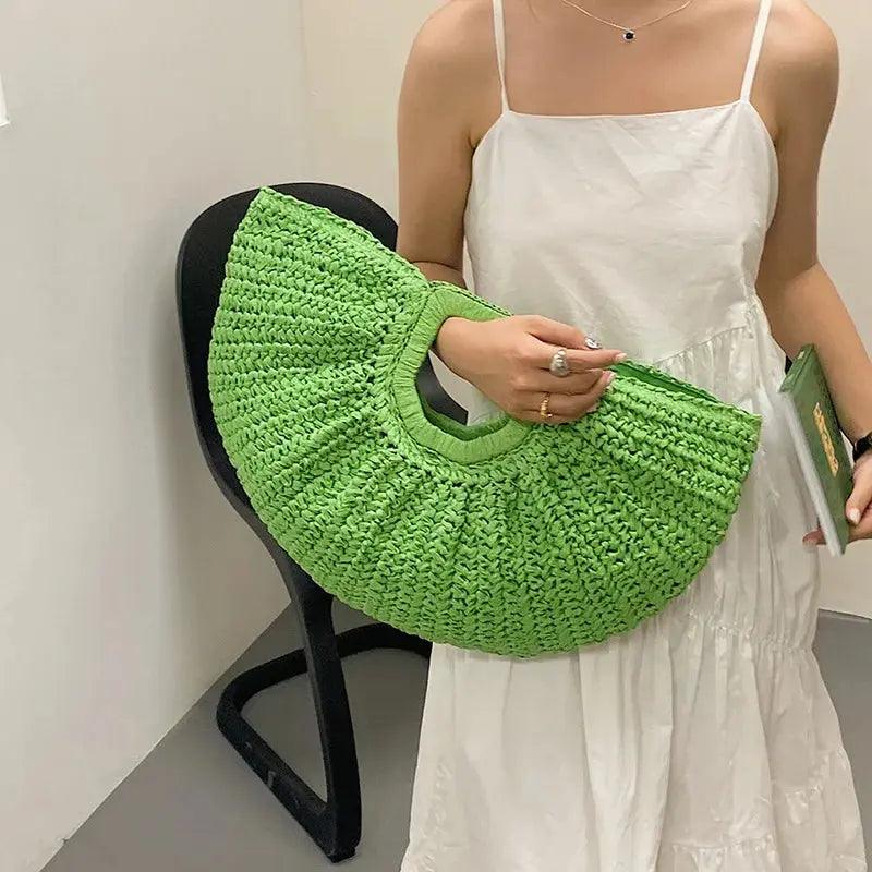 Woven bag for women large capacity grass woven bag summer niche vacation beach handbag eprolo