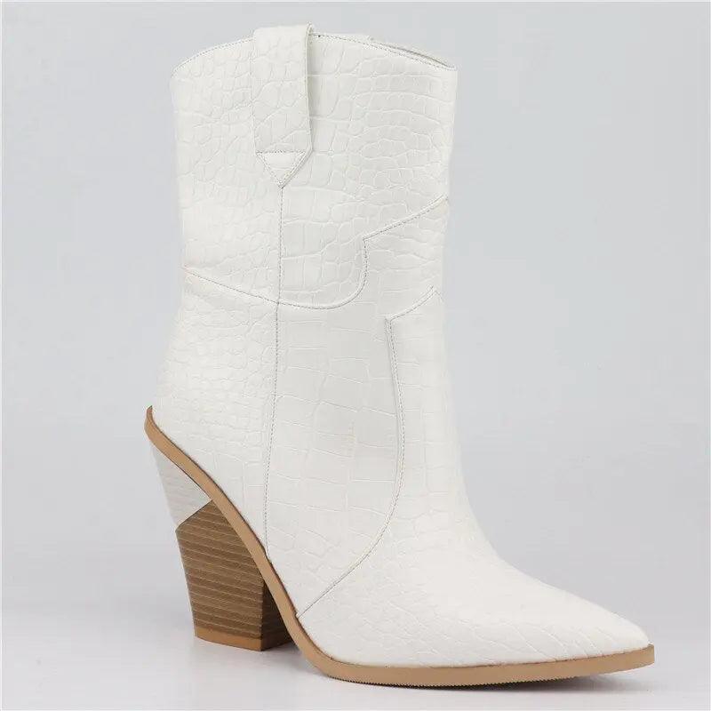 LUCY LEYTE New Stone grain Microfiber Leather women boots eprolo