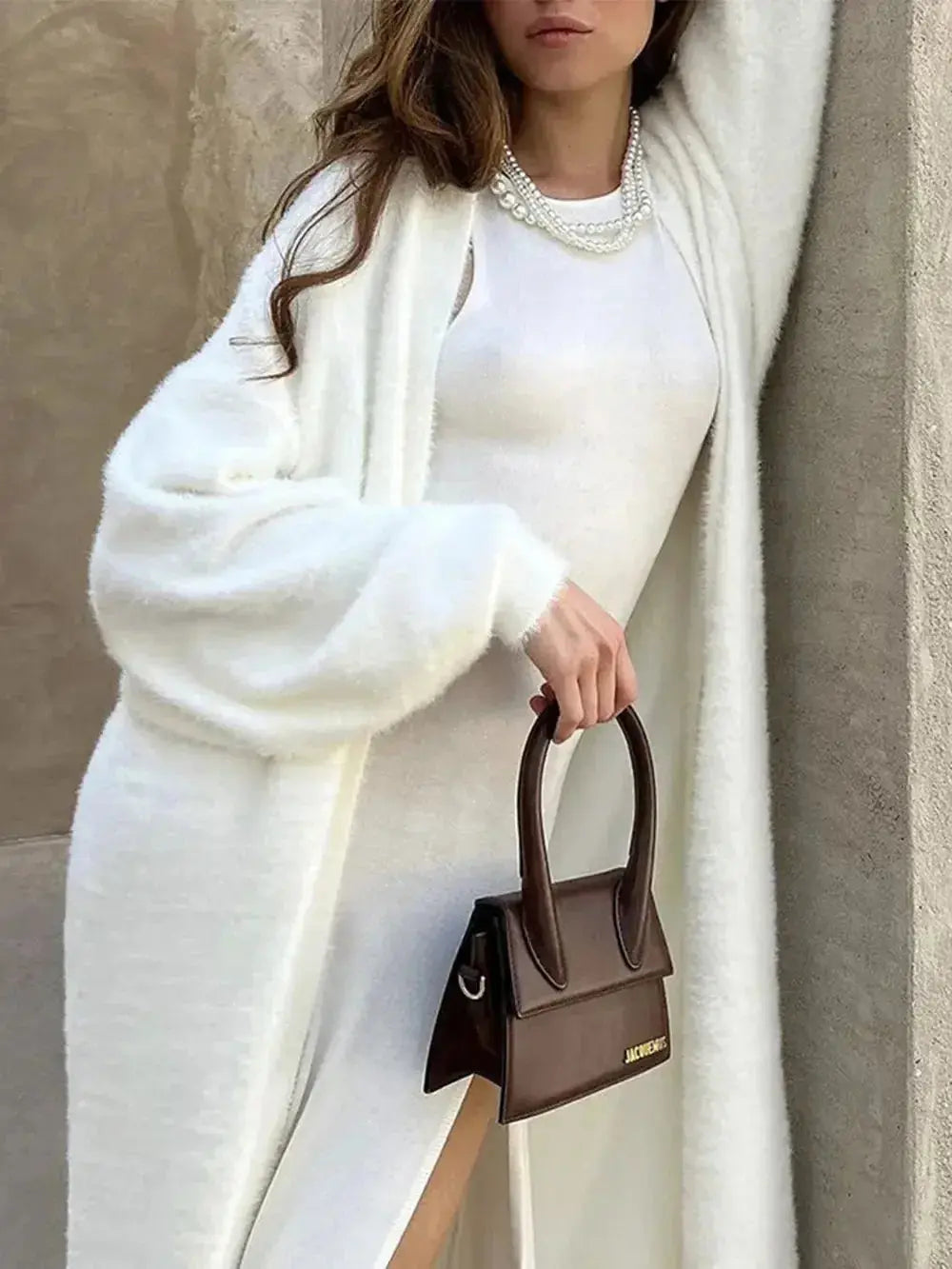 Side Slit Round Neck Sleeveless Dress - DaisyDrop 