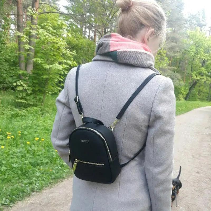 Forever Young Designer Women Backpack Mini Soft Touch Leather Backpack eprolo