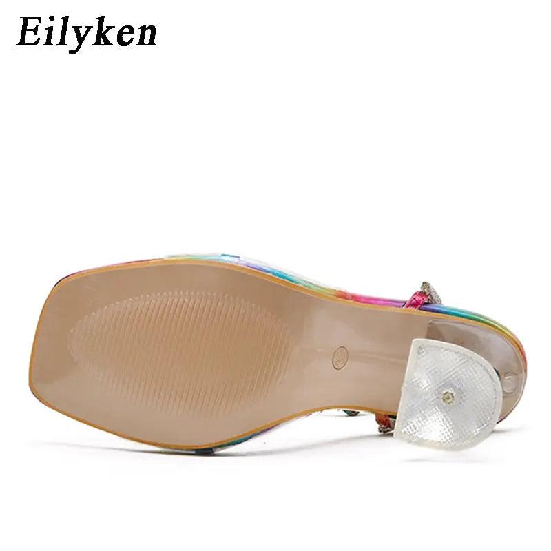 Women Gladiator Sexy White String Bead high heels eprolo