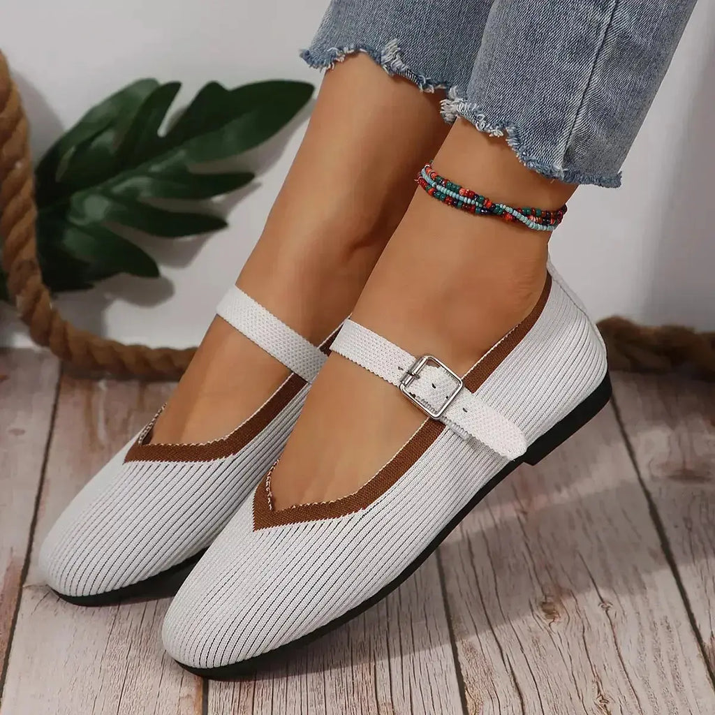 Round Toe Mesh Slip-Ons - DaisyDrop 