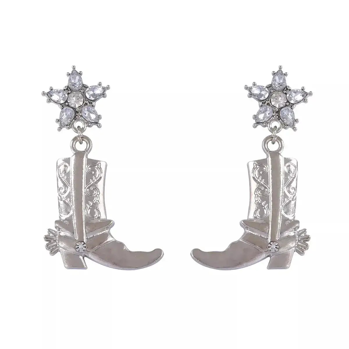 Western Style Boot Dangle Earrings - DaisyDrop 