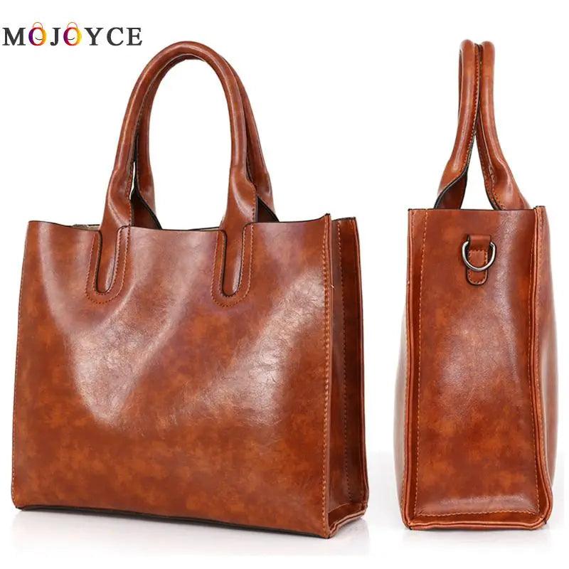 3 Pcs/Set Oil Wax Leather Women Handbags eprolo