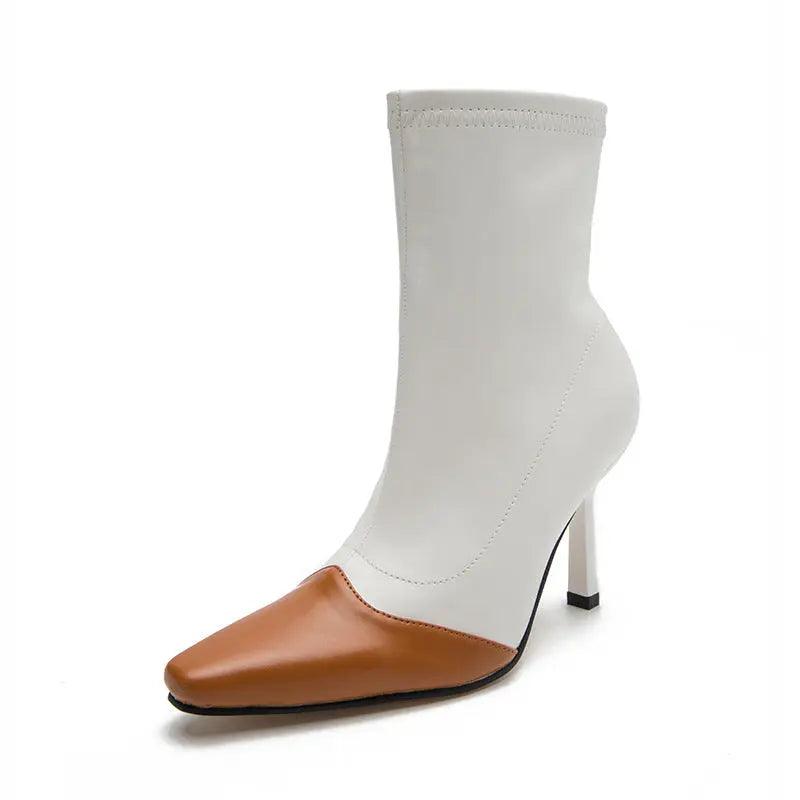 Medium Short Boots For Women Pointed toe eprolo