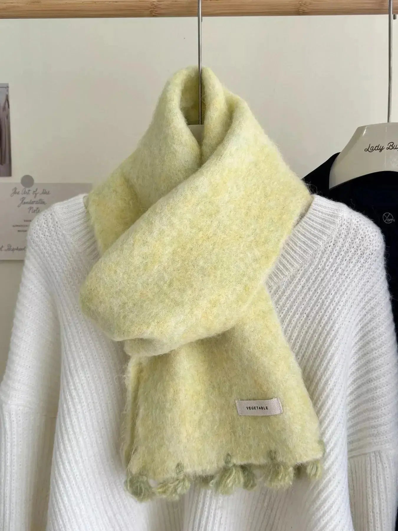 Tassel Knitted Scarf - DaisyDrop 