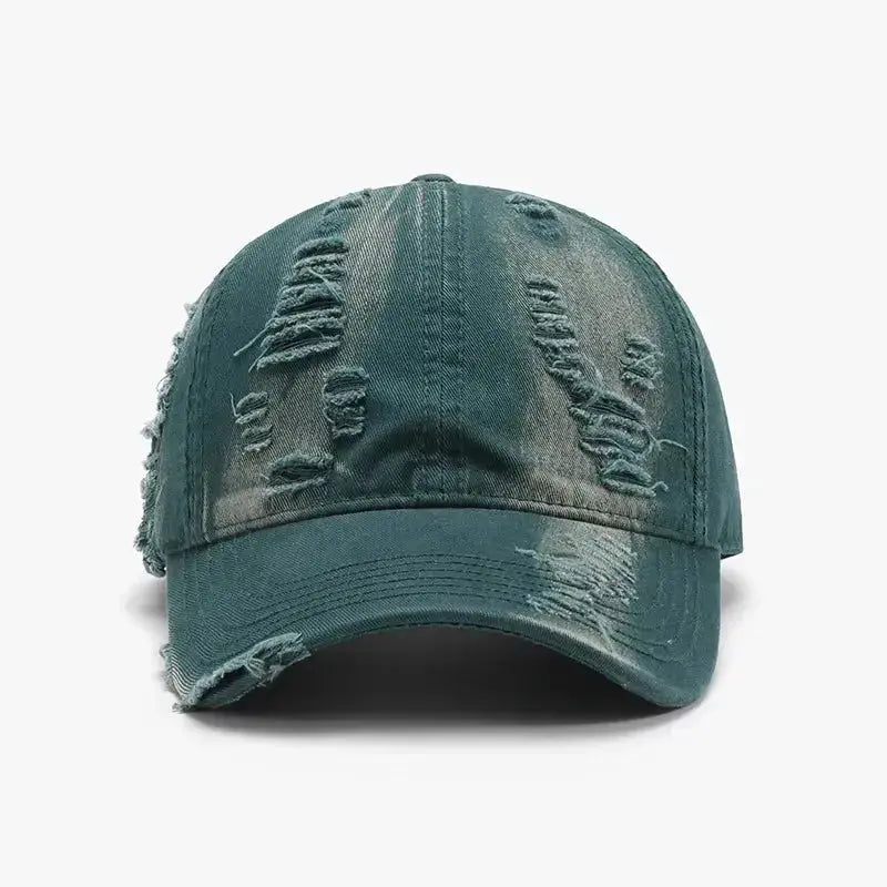 Distressed Adjustable Cotton Baseball Cap - DaisyDrop 