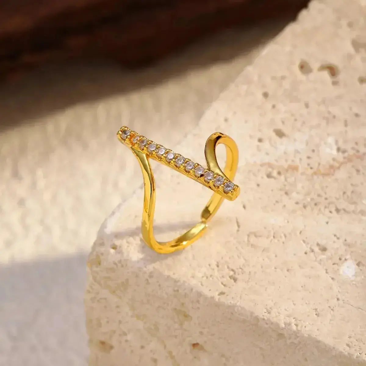 Irregular Rhinestone Ring - DaisyDrop 