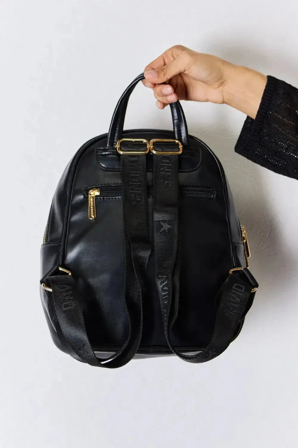 David Jones PU Leather Backpack - DaisyDrop 