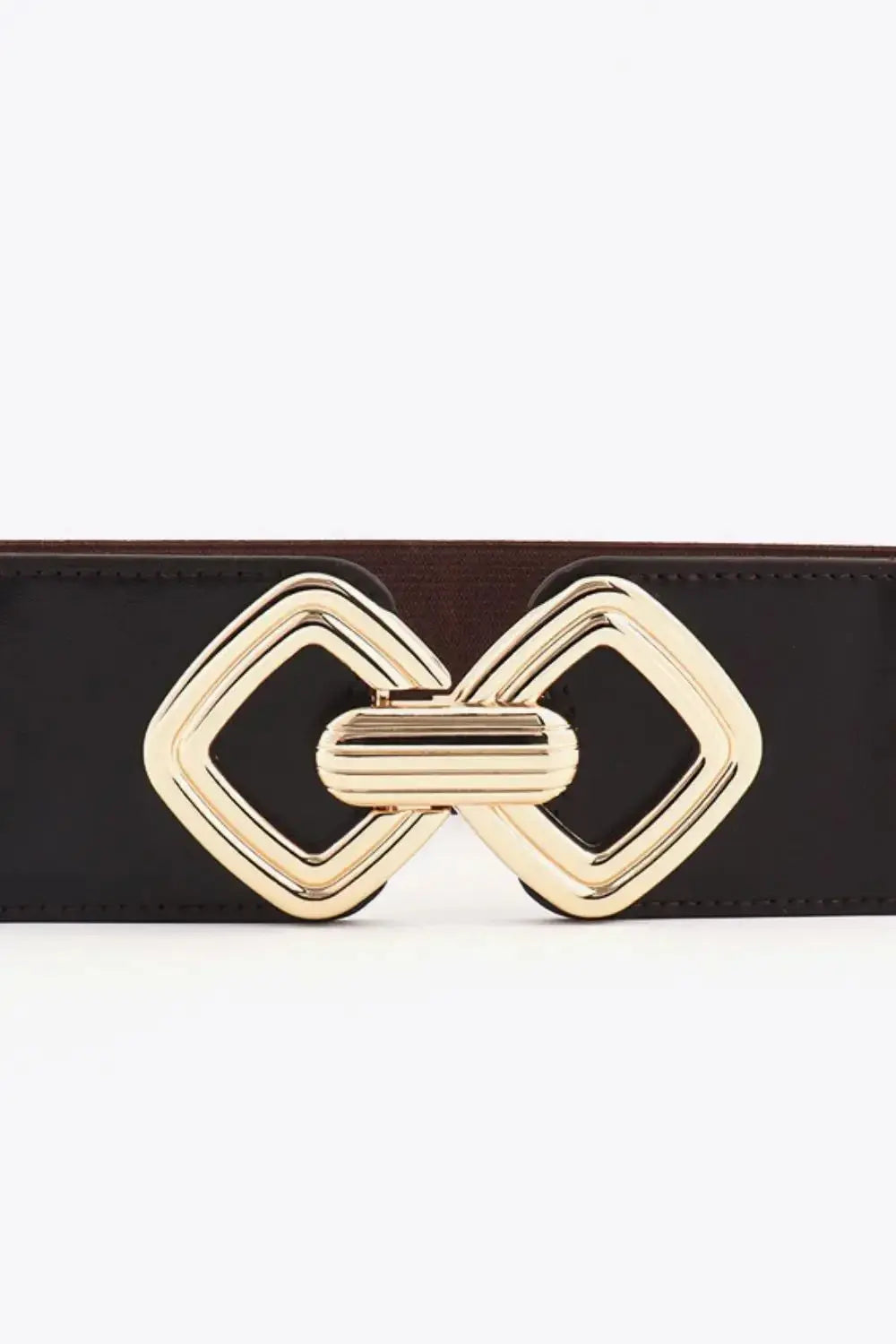 Geometric Buckle Elastic Wide Belt - DaisyDrop 