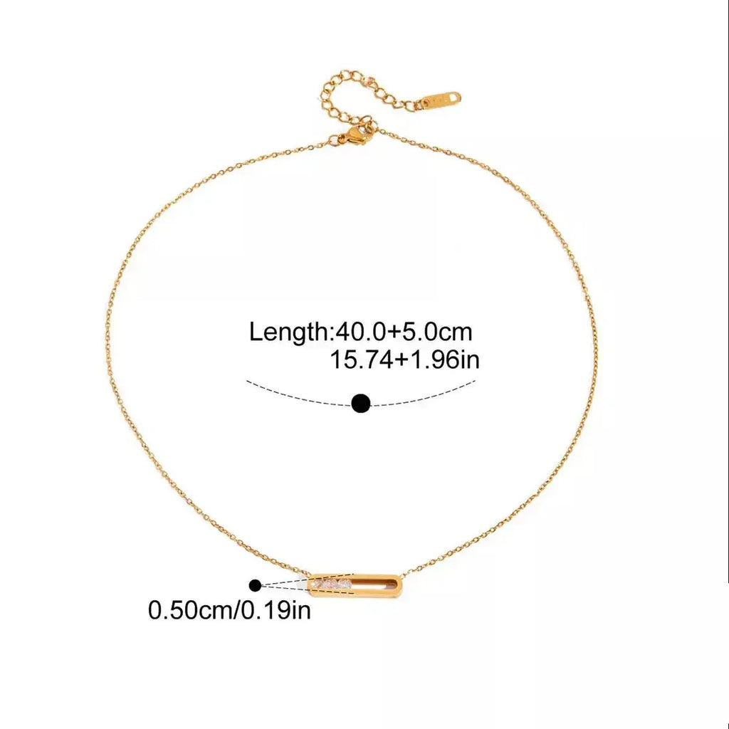 18K Gold-Plated Pendant Necklace - DaisyDrop 