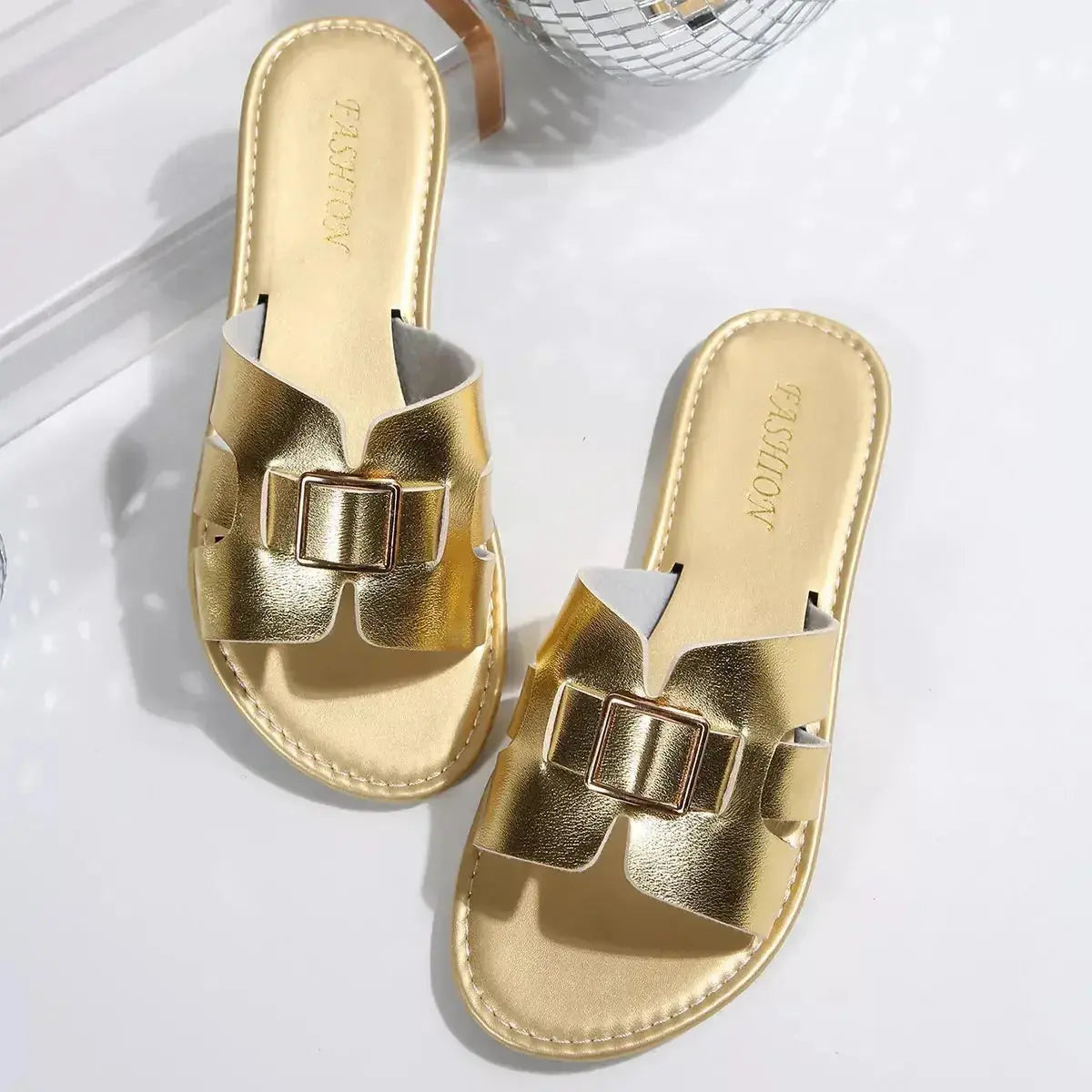 Open Toe Flats Sandals - DaisyDrop 