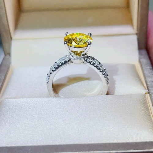 3 Carat Moissanite 925 Sterling Silver Ring - DaisyDrop 