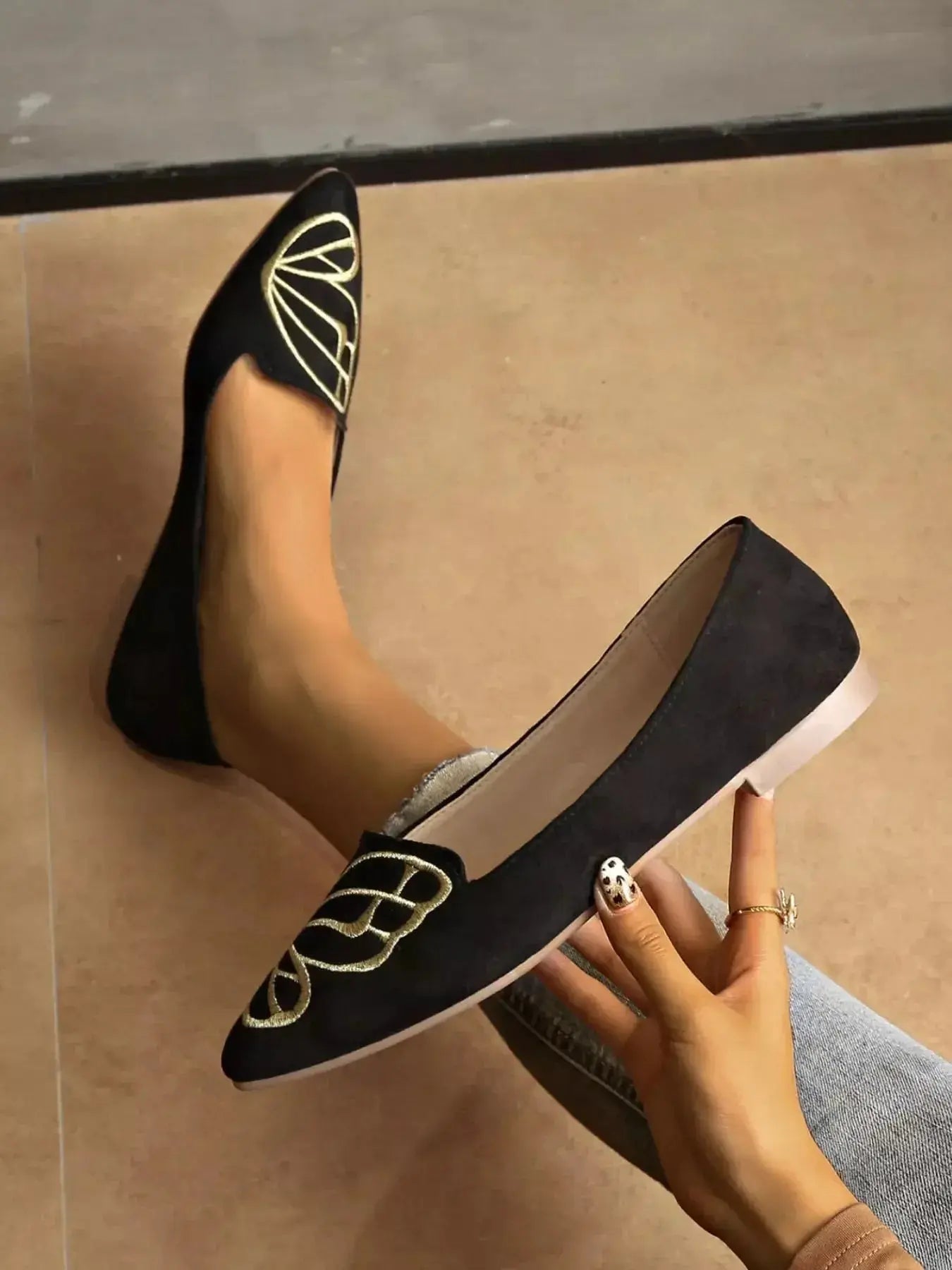 Point Toe Slip-Ons - DaisyDrop 