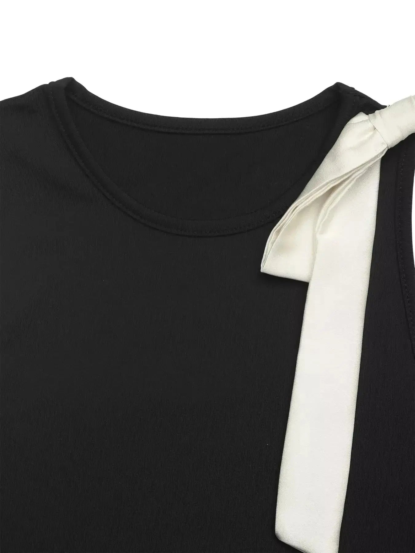 Bow Detail Sleeveless Bodysuit - DaisyDrop 