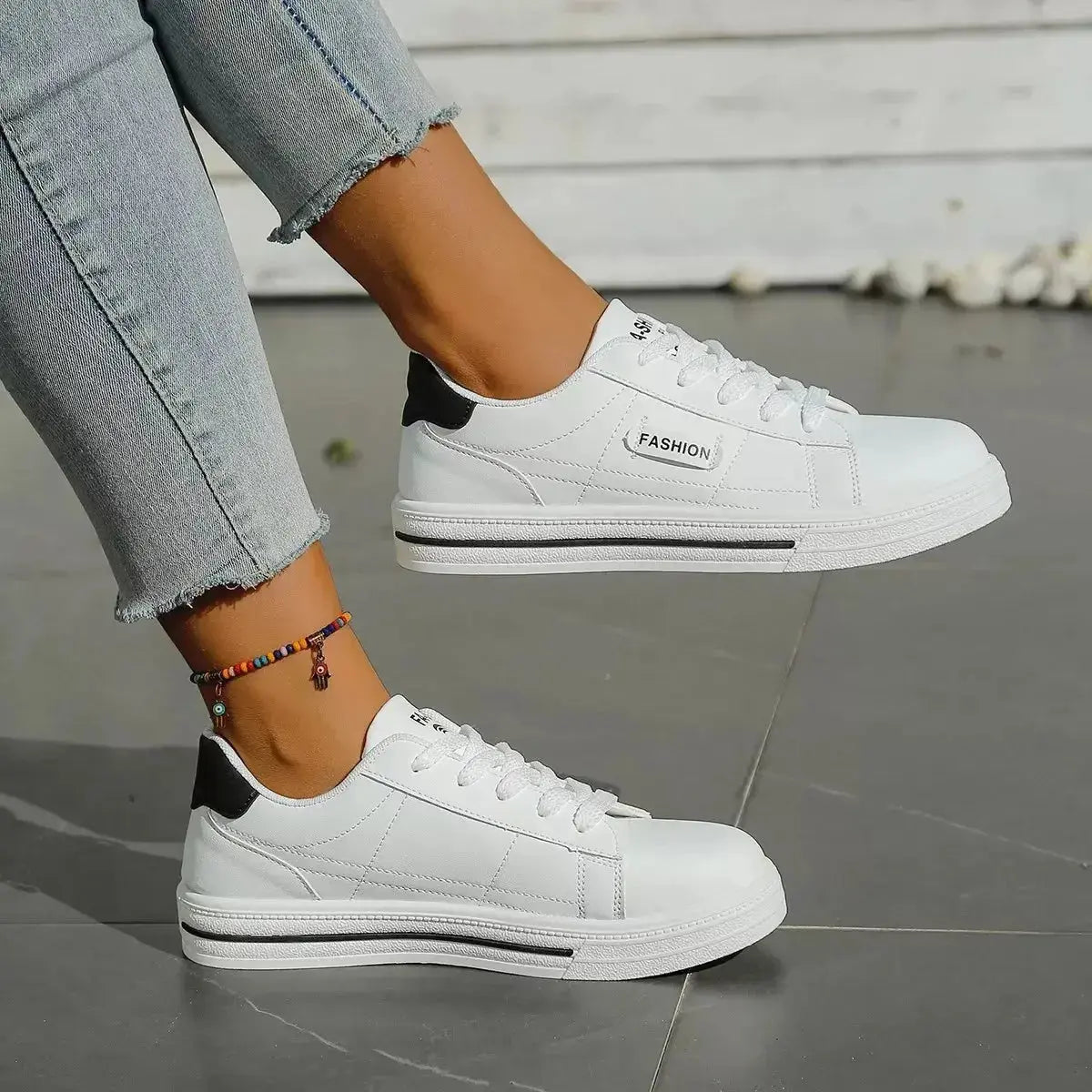 Lace Up Casual Sneakers - DaisyDrop 