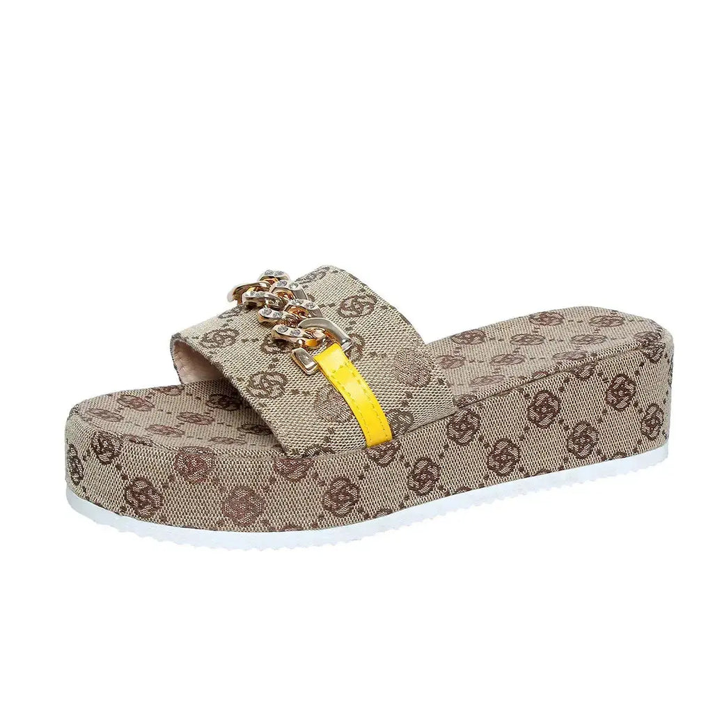 Open Toe Platform Sandals - DaisyDrop 