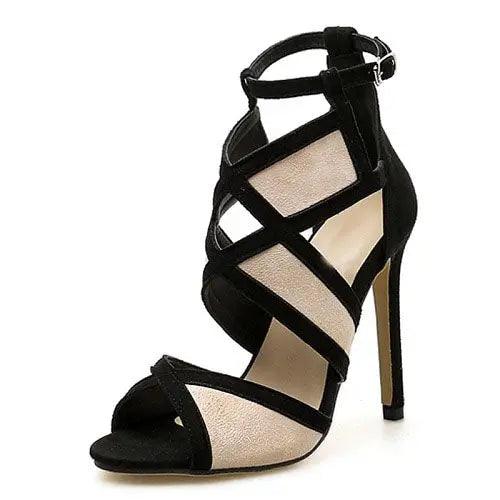 Eilyken New Desiger Sexy Women Sandals Hollow out Buckle Strap High Heels Bridesmaid Bridal Wedding Pumps Sandals size 35-40 eprolo