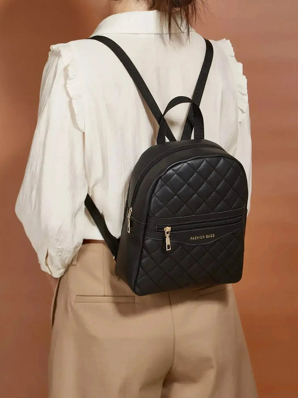 Quilted Lightweight Backpack Bag - DaisyDrop 