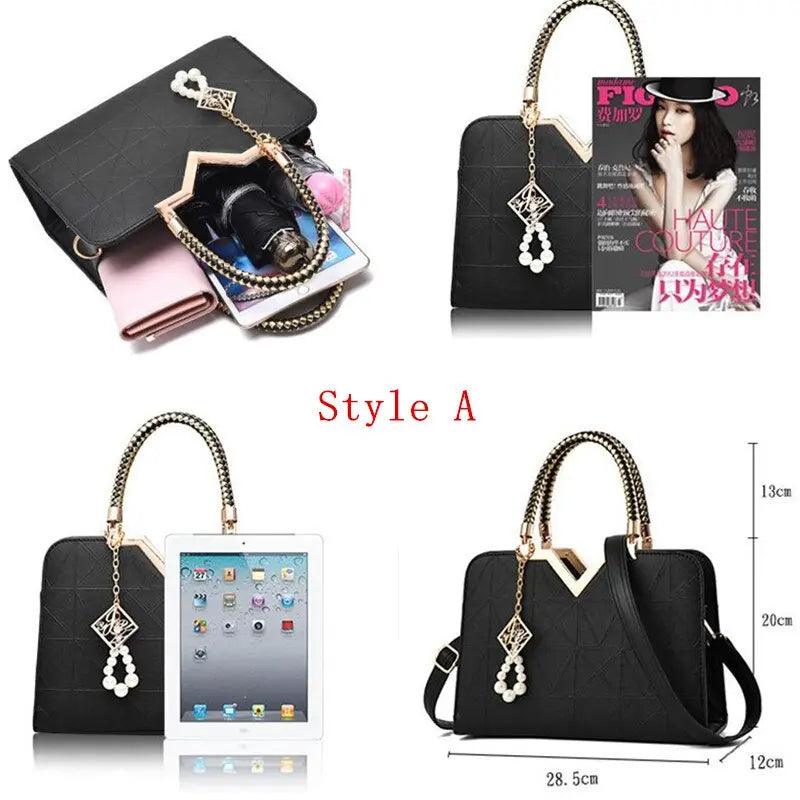 Women Leather Totes Bag Top-handle Embroidery Crossbody eprolo