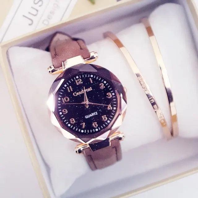 Quartz Fashion Starry Sky Women Watches eprolo