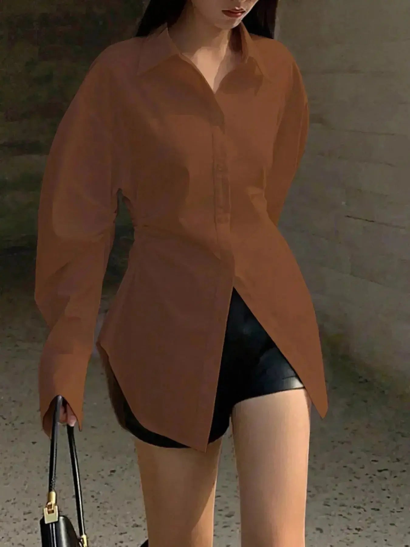 Button Up Long Sleeve Shirt - DaisyDrop 