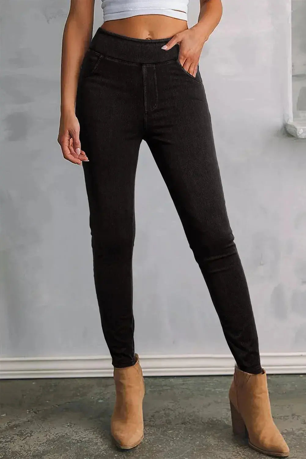 Skinny Jeans with Pockets - DaisyDrop 