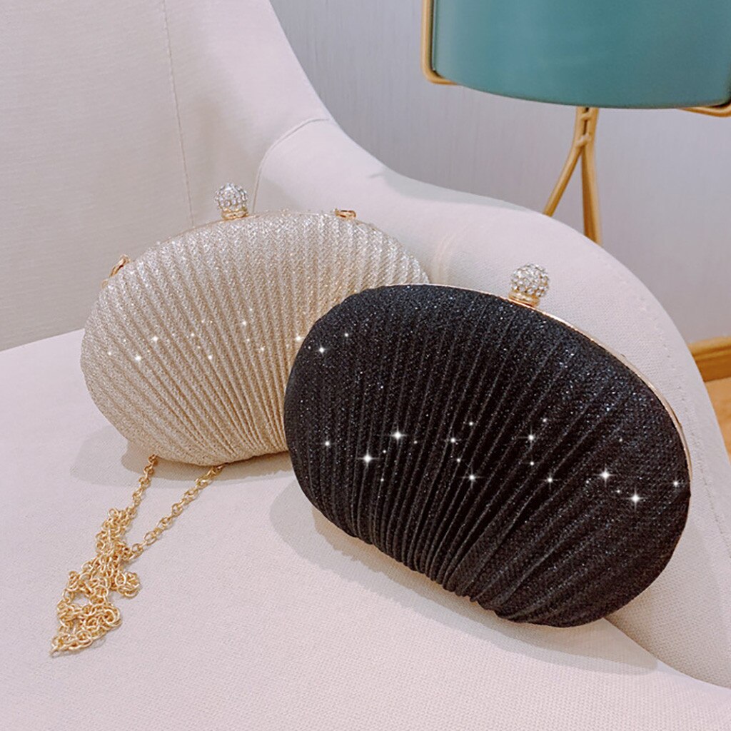 Women's Evening Shell Sparkly Clutch