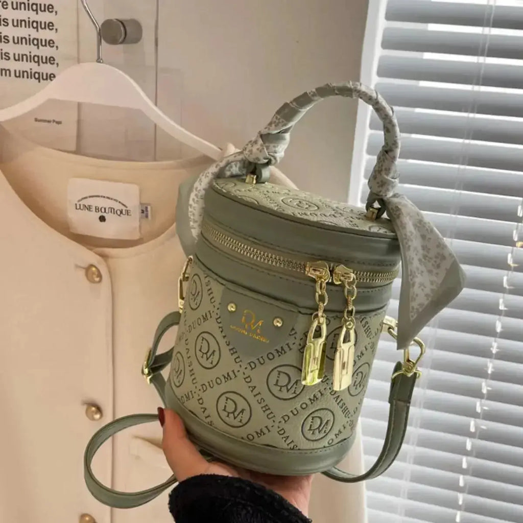 Letter Adjustable Strap Bucket Bag - DaisyDrop 