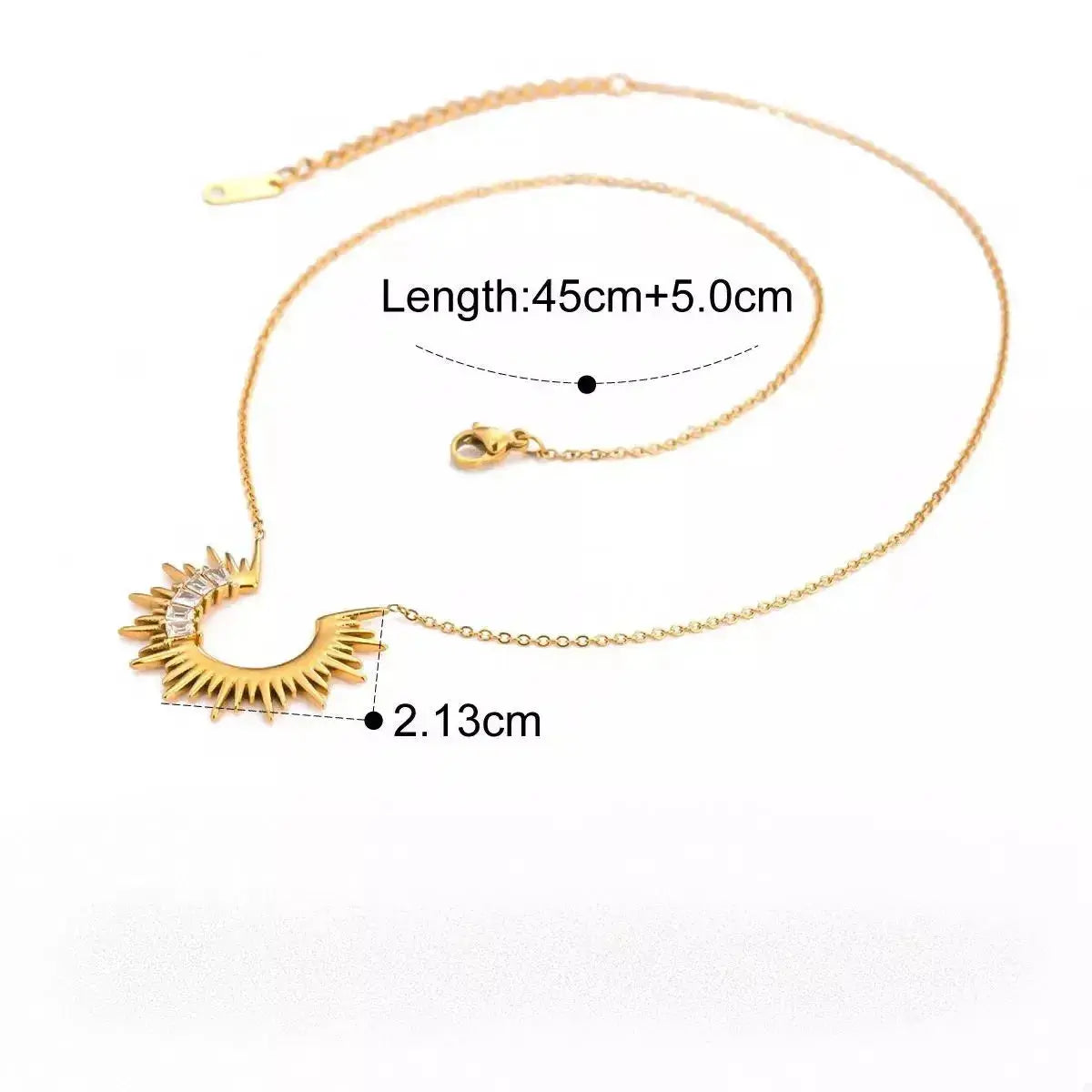 18K Gold-Plated Pendant Necklace - DaisyDrop 