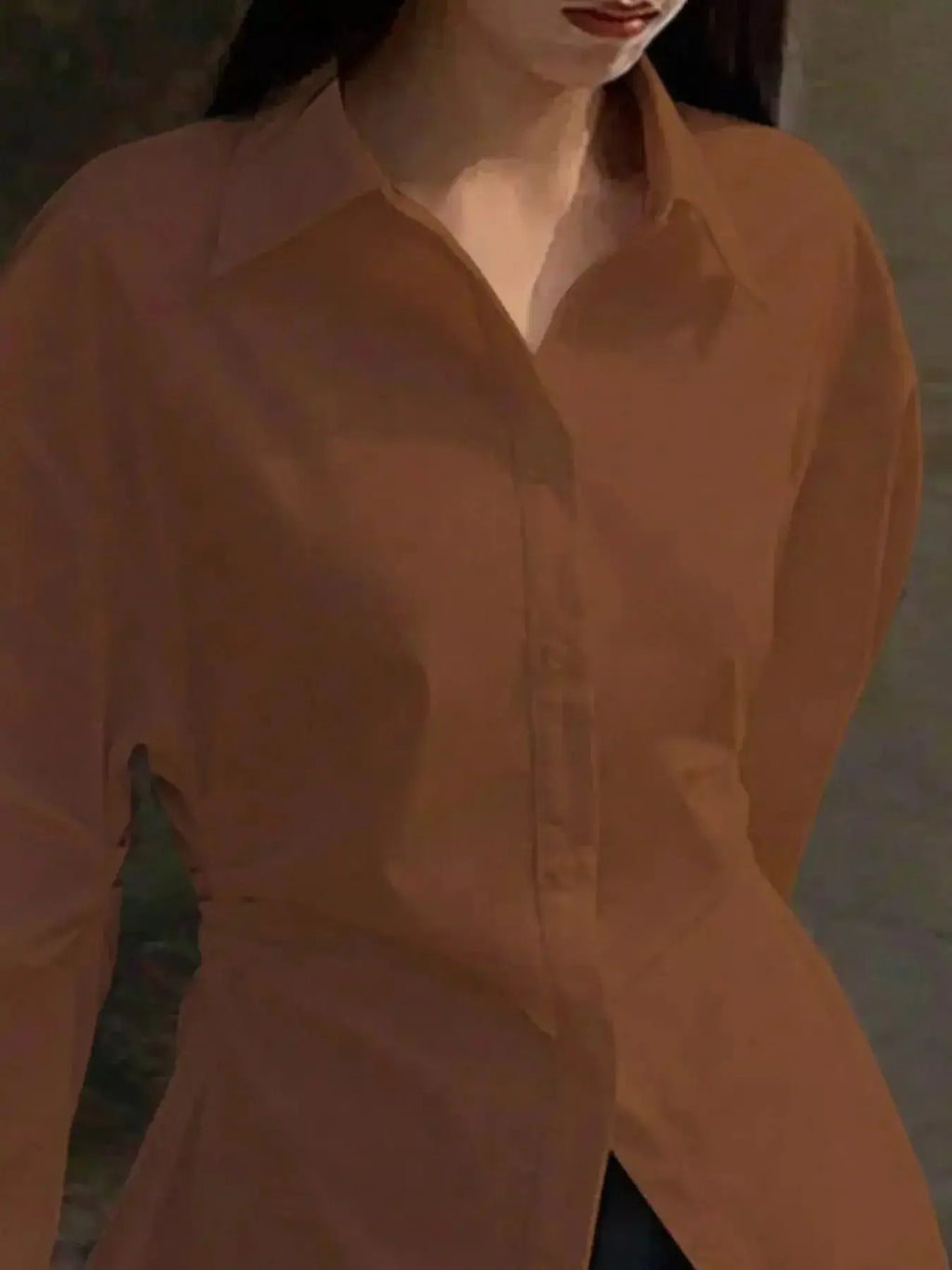 Button Up Long Sleeve Shirt - DaisyDrop 